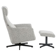 2 Piece Aziz Recliner Armchair & Footstool Set